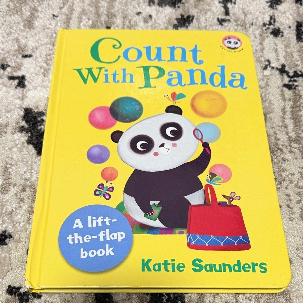 Count With Panda Lift-the-Flap Book - Yellow Cover